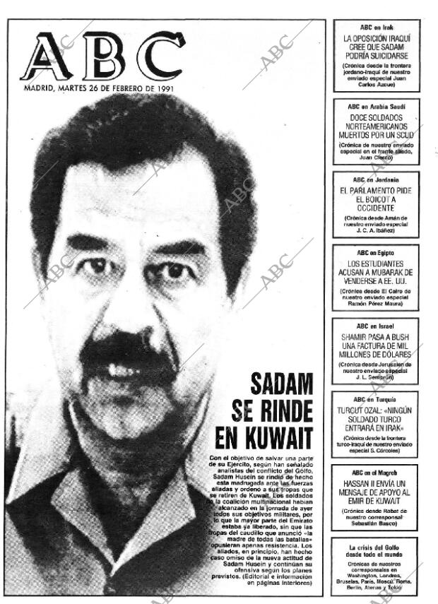 ABC MADRID 26-02-1991 página 1