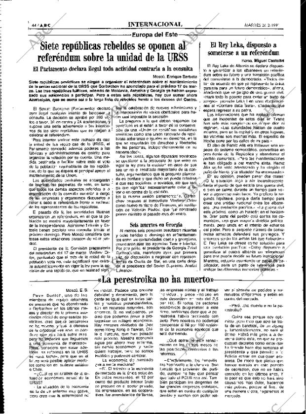 ABC MADRID 26-02-1991 página 44