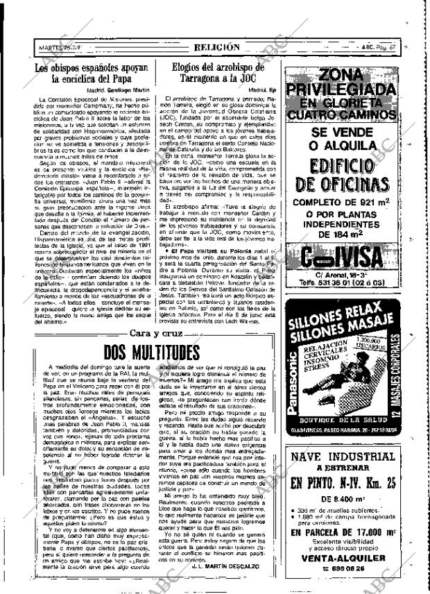 ABC MADRID 26-02-1991 página 67