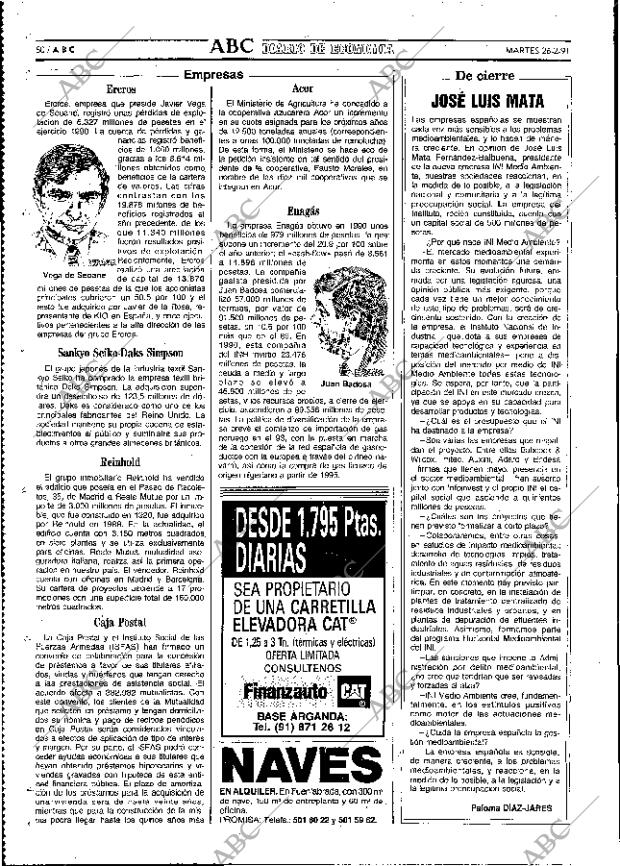 ABC MADRID 26-02-1991 página 80