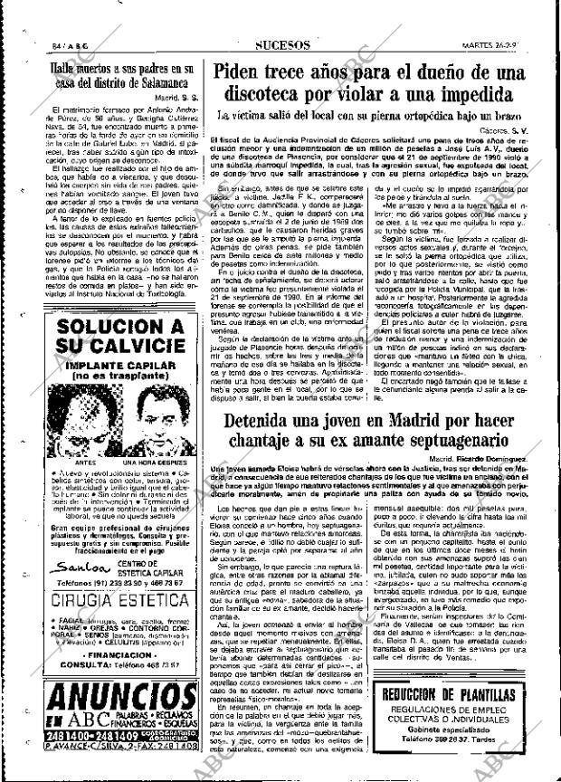 ABC MADRID 26-02-1991 página 84