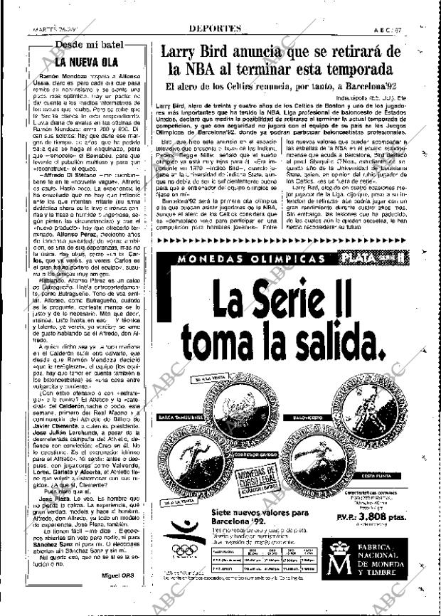 ABC MADRID 26-02-1991 página 87