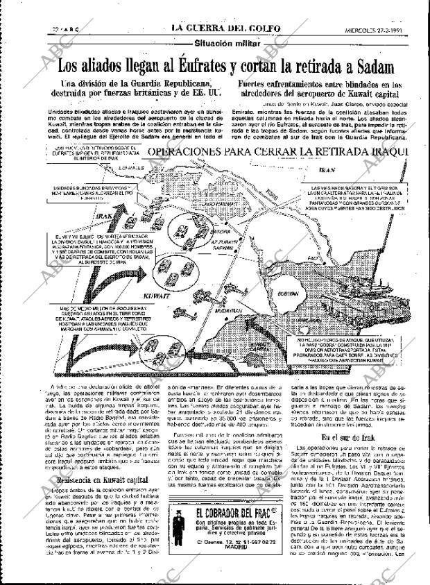 ABC MADRID 27-02-1991 página 22