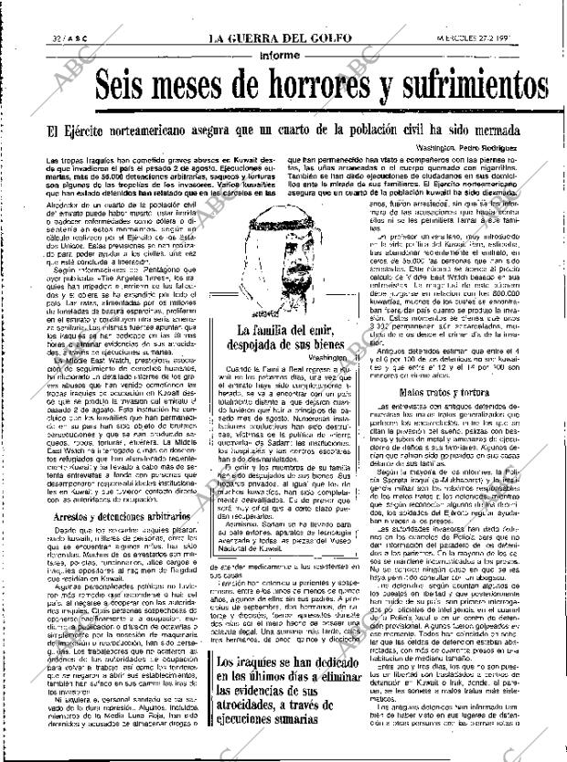 ABC MADRID 27-02-1991 página 32