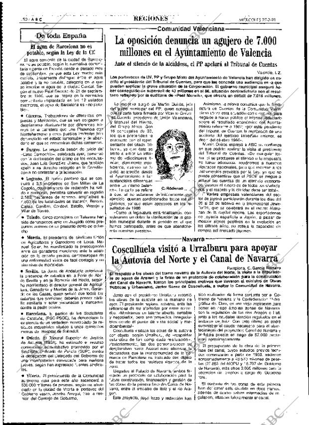 ABC MADRID 27-02-1991 página 50