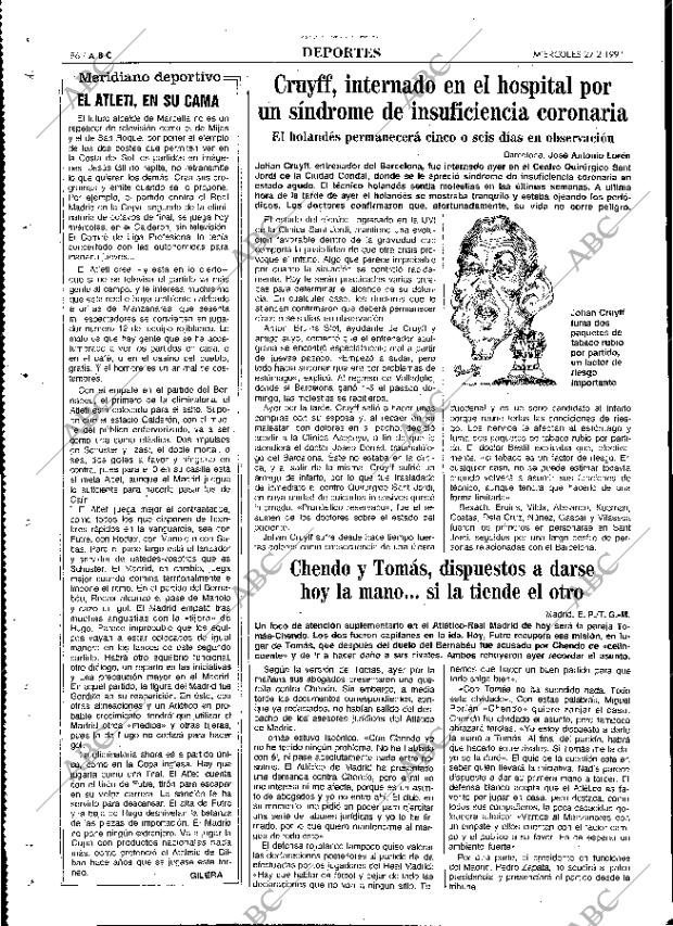 ABC MADRID 27-02-1991 página 86