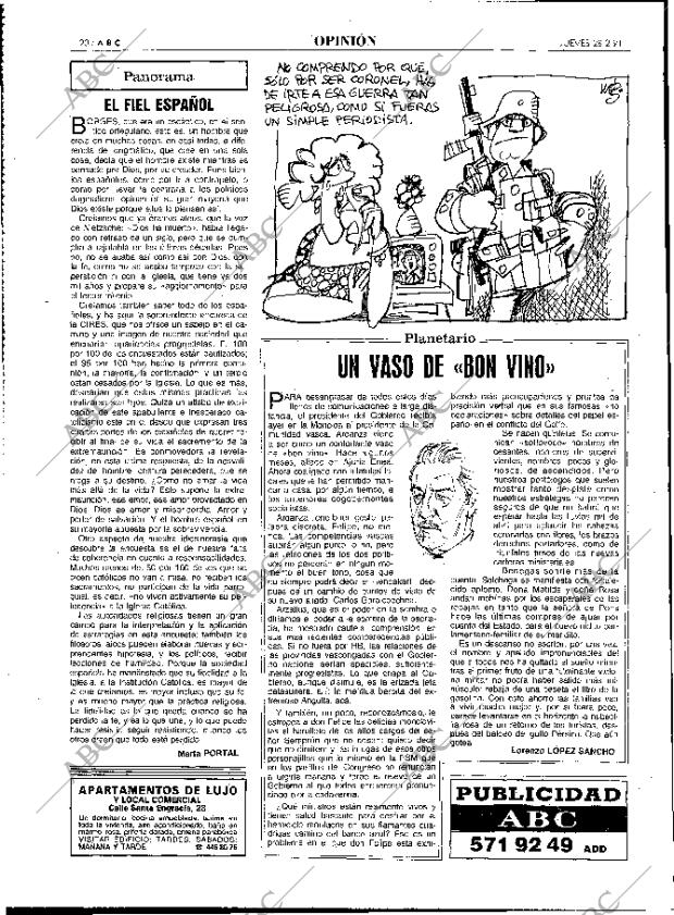 ABC MADRID 28-02-1991 página 20