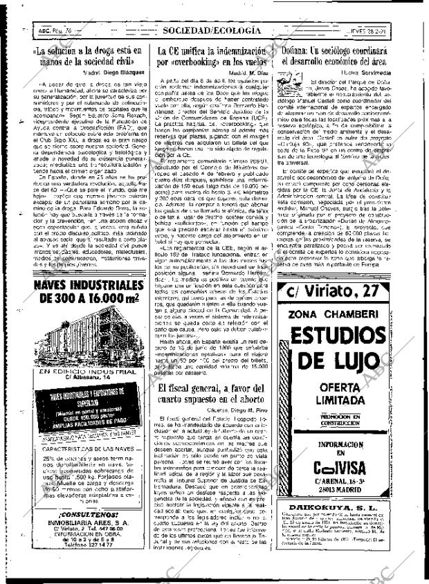 ABC MADRID 28-02-1991 página 76