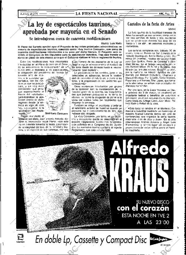 ABC MADRID 28-02-1991 página 77