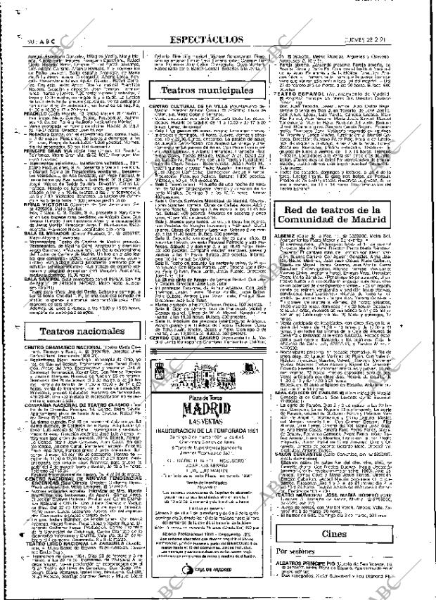 ABC MADRID 28-02-1991 página 90