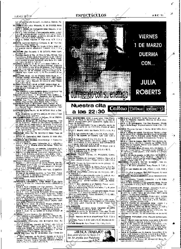ABC MADRID 28-02-1991 página 91