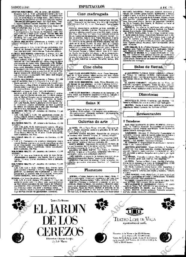 ABC SEVILLA 02-03-1991 página 71