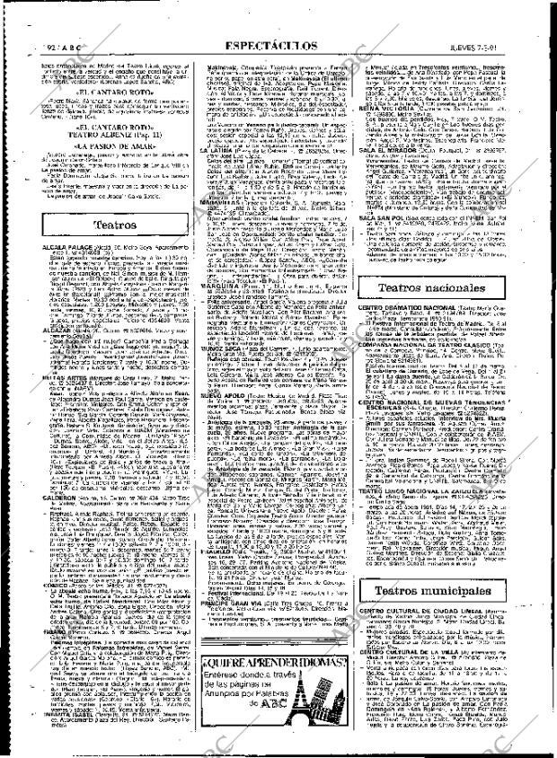 ABC MADRID 07-03-1991 página 92