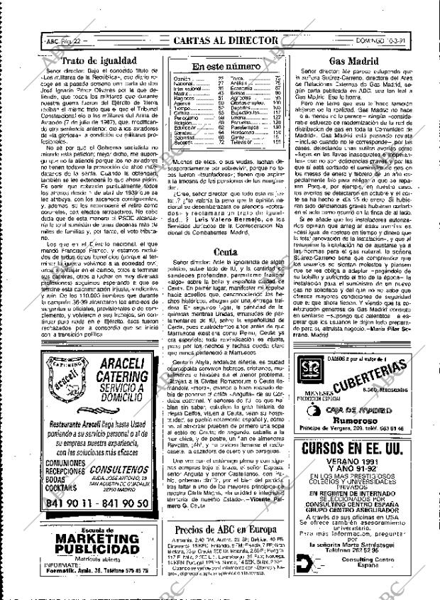 ABC MADRID 10-03-1991 página 22