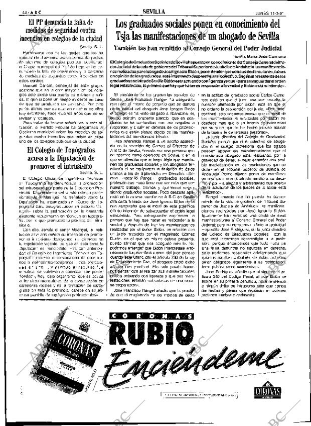ABC SEVILLA 11-03-1991 página 44