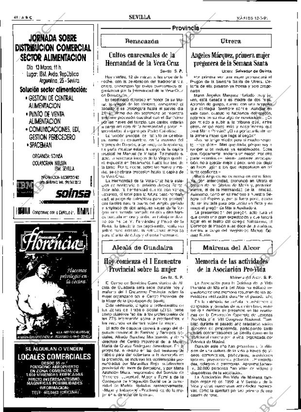 ABC SEVILLA 12-03-1991 página 48