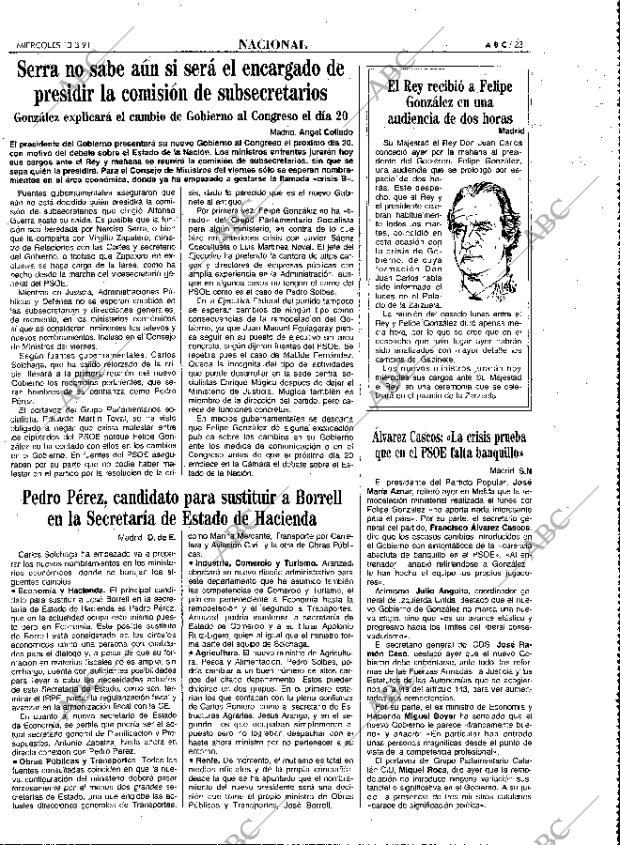 ABC MADRID 13-03-1991 página 23