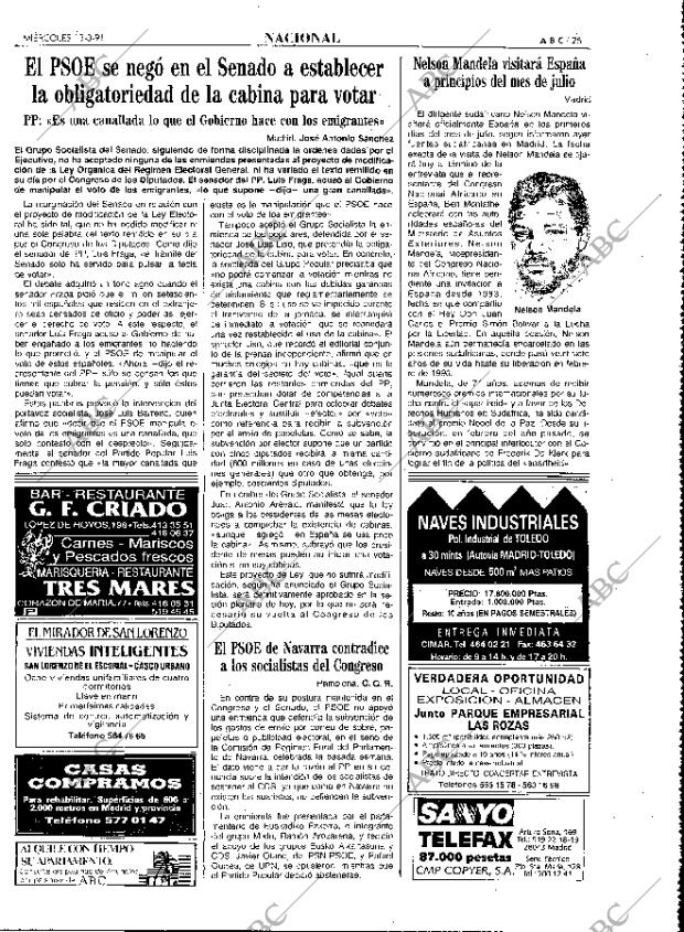 ABC MADRID 13-03-1991 página 25