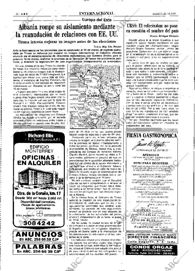 ABC MADRID 13-03-1991 página 36