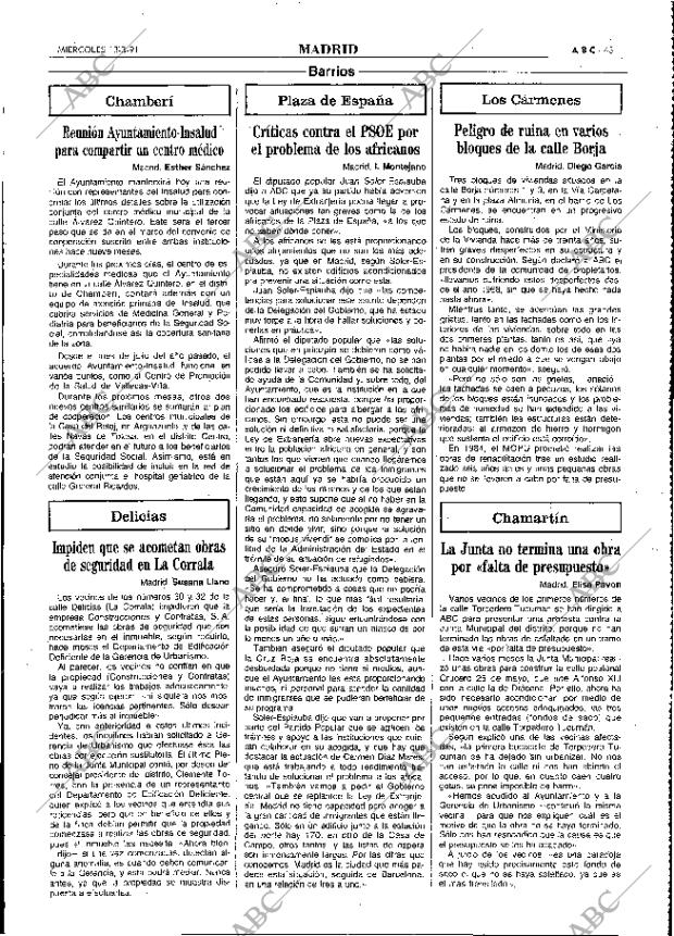 ABC MADRID 13-03-1991 página 43