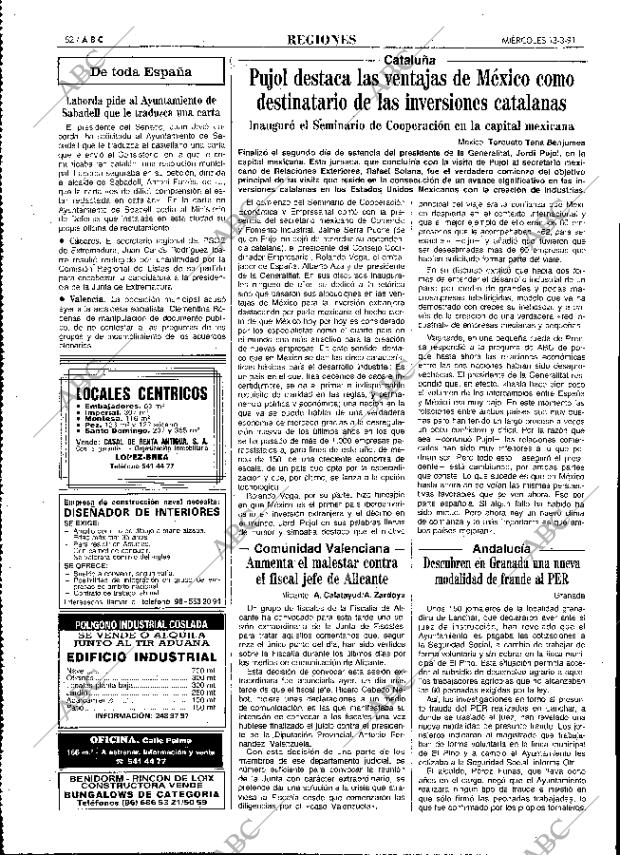 ABC MADRID 13-03-1991 página 52