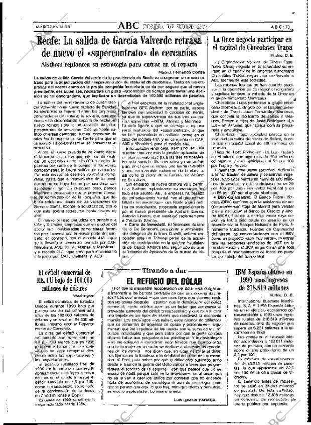 ABC MADRID 13-03-1991 página 73