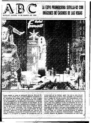ABC SEVILLA 14-03-1991 página 1
