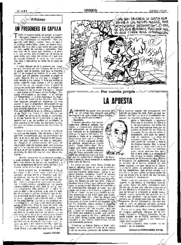 ABC SEVILLA 14-03-1991 página 22
