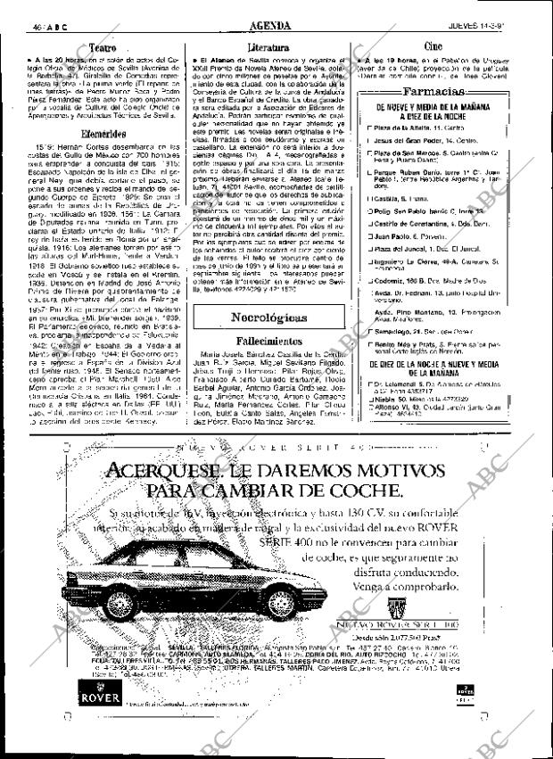 ABC SEVILLA 14-03-1991 página 46