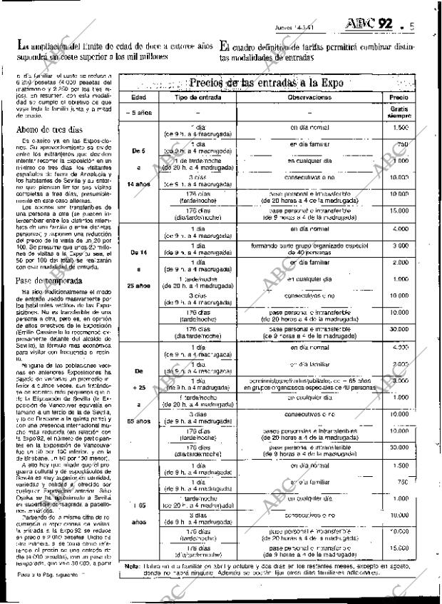 ABC SEVILLA 14-03-1991 página 61