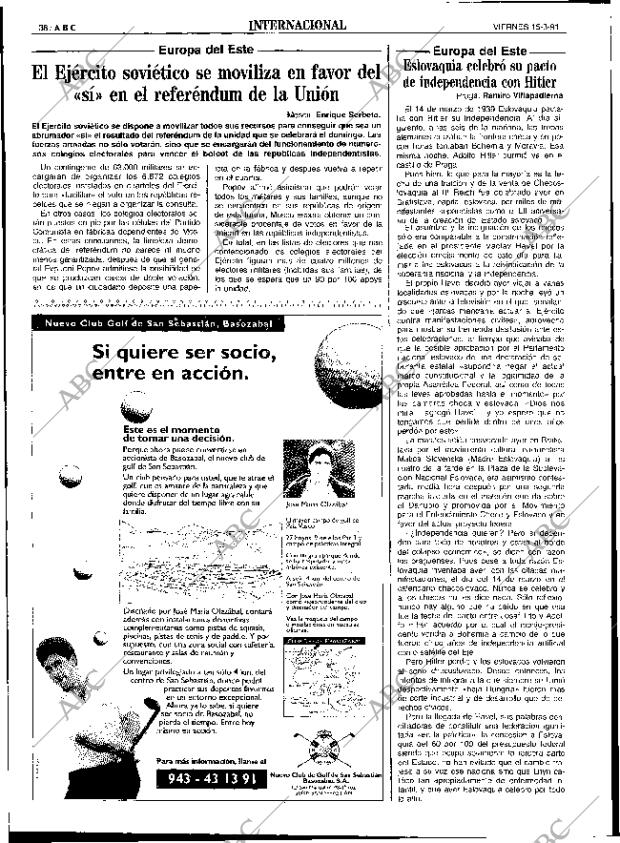 ABC SEVILLA 15-03-1991 página 38