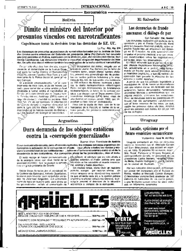 ABC SEVILLA 15-03-1991 página 39