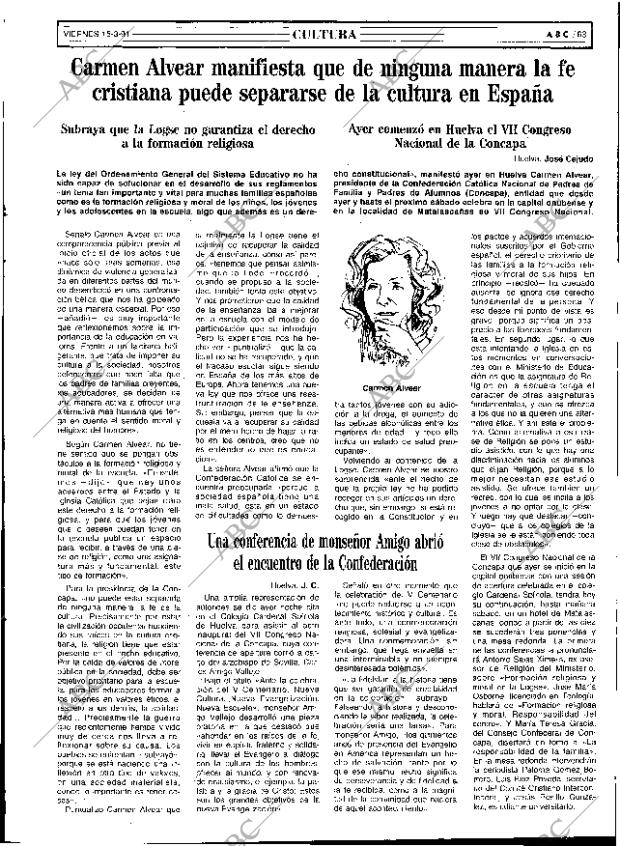 ABC SEVILLA 15-03-1991 página 63