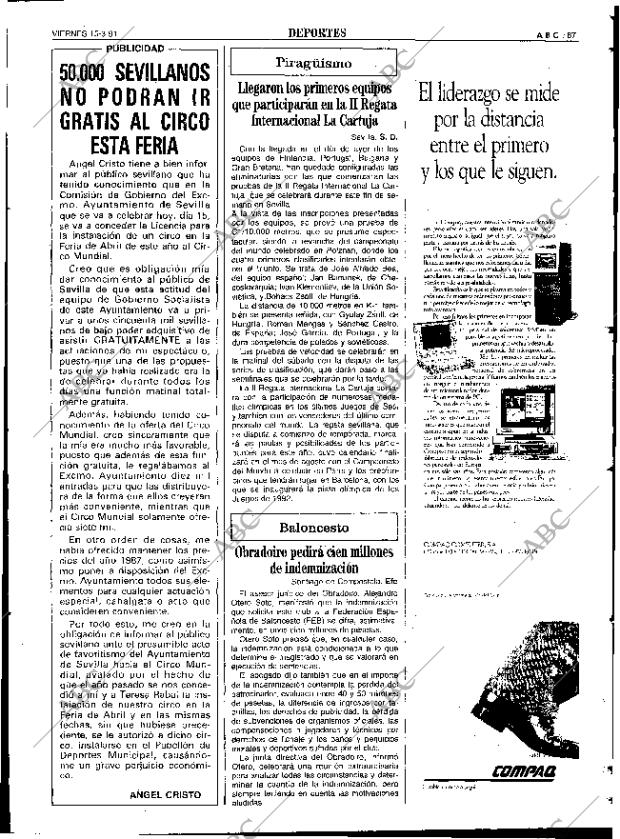 ABC SEVILLA 15-03-1991 página 87