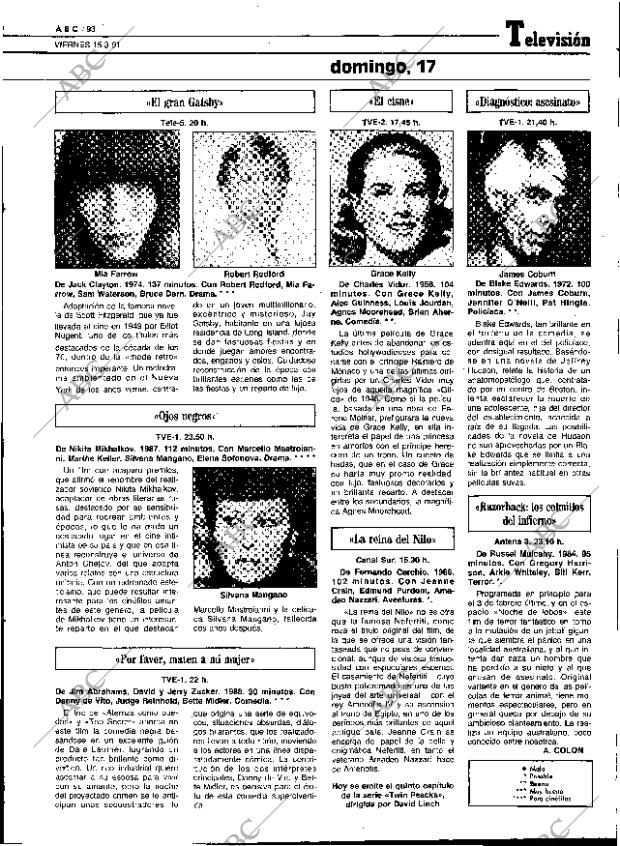ABC SEVILLA 15-03-1991 página 93