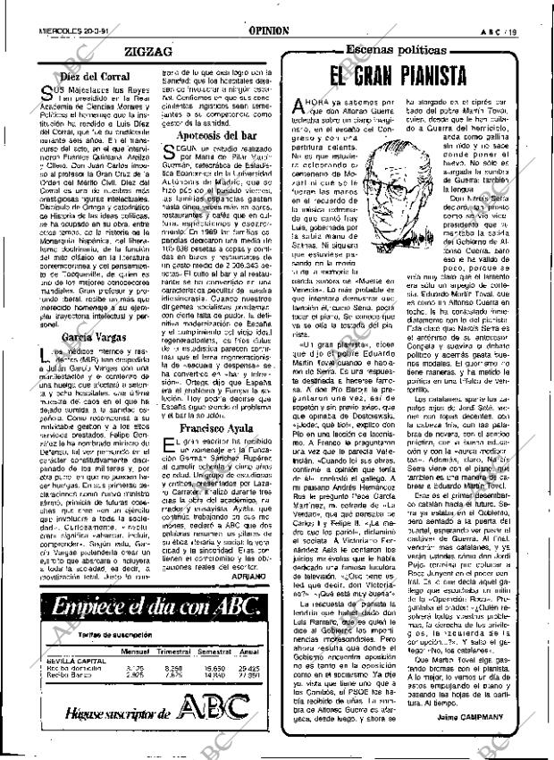 ABC SEVILLA 20-03-1991 página 19