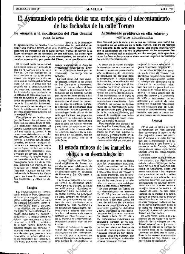 ABC SEVILLA 20-03-1991 página 49