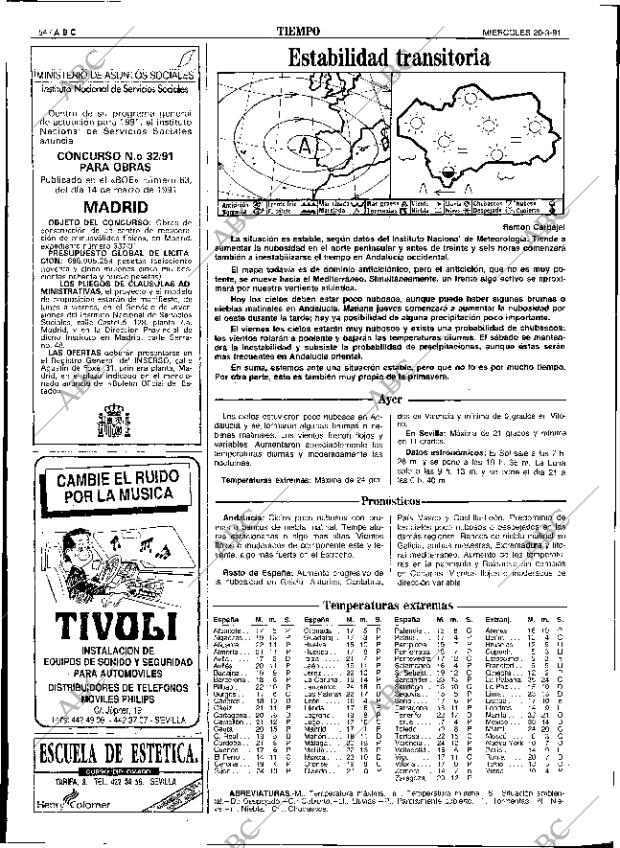 ABC SEVILLA 20-03-1991 página 54