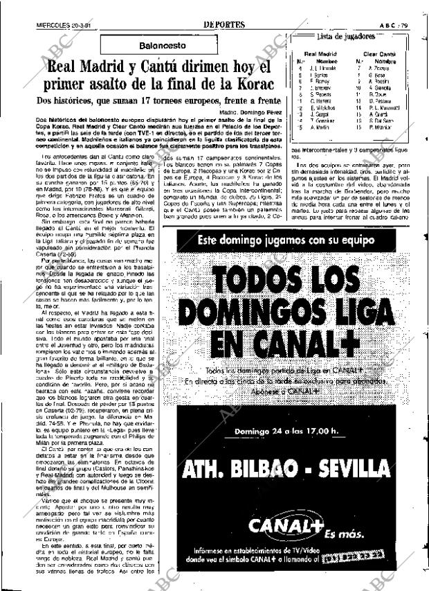 ABC SEVILLA 20-03-1991 página 79