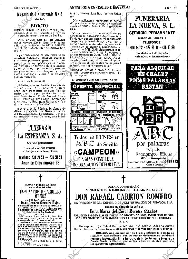 ABC SEVILLA 20-03-1991 página 97