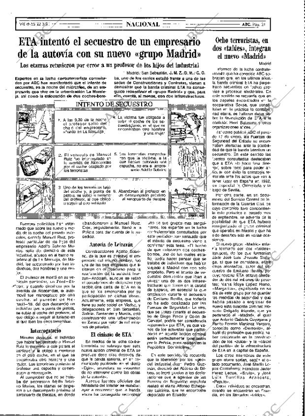 ABC MADRID 22-03-1991 página 21