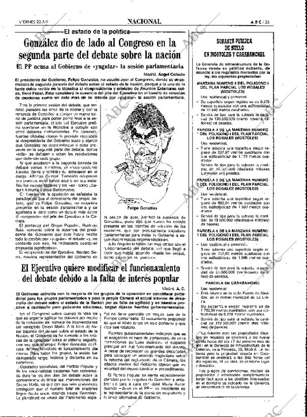 ABC MADRID 22-03-1991 página 23