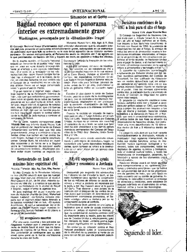 ABC MADRID 22-03-1991 página 33