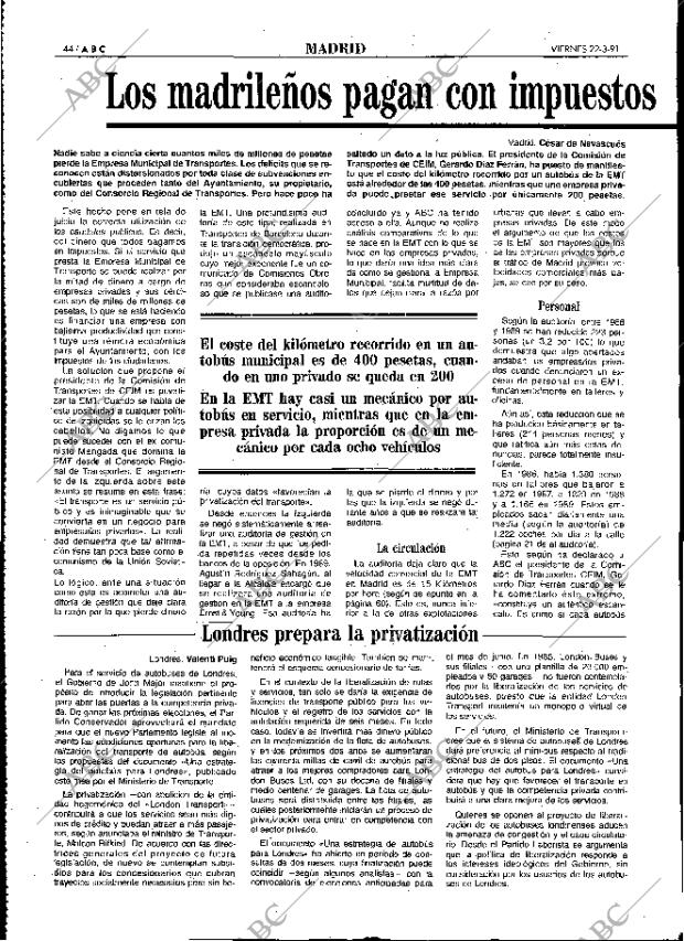 ABC MADRID 22-03-1991 página 44