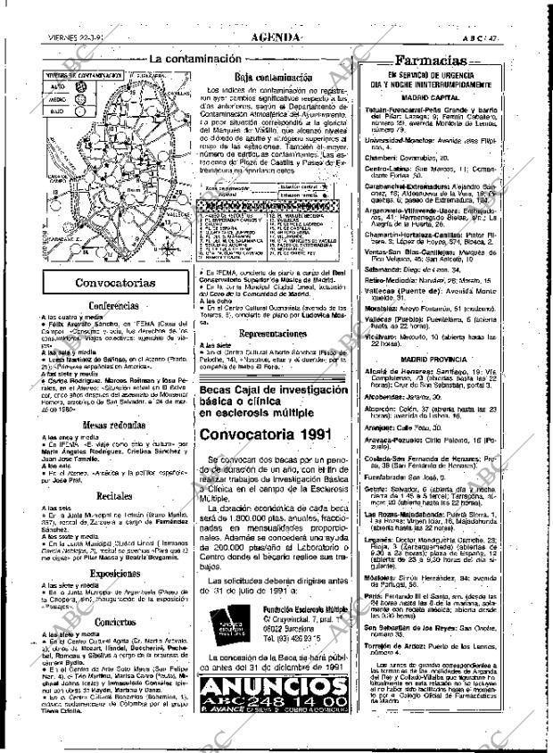 ABC MADRID 22-03-1991 página 47