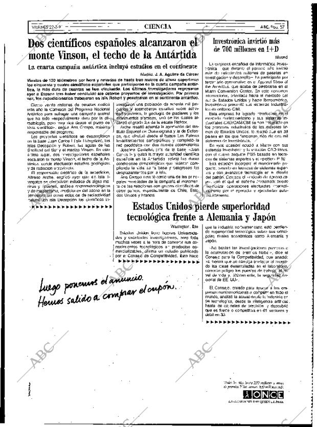 ABC MADRID 22-03-1991 página 57