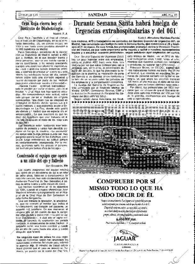 ABC MADRID 22-03-1991 página 65