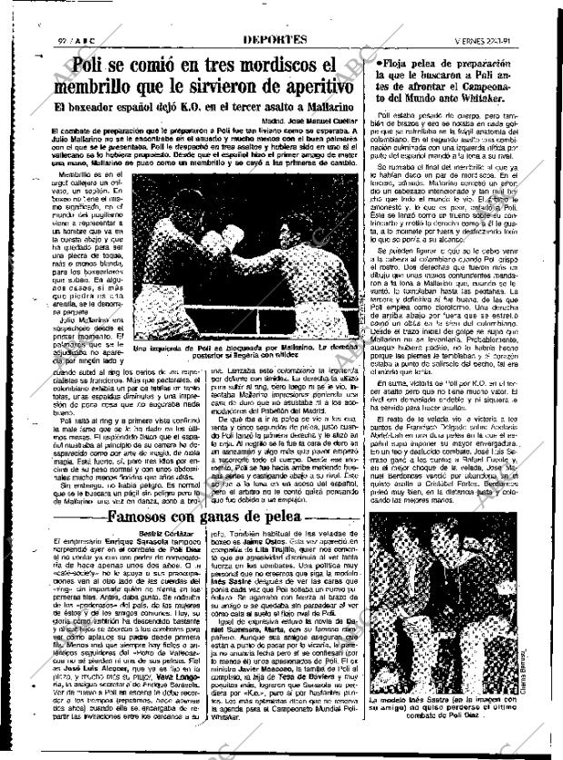 ABC MADRID 22-03-1991 página 92