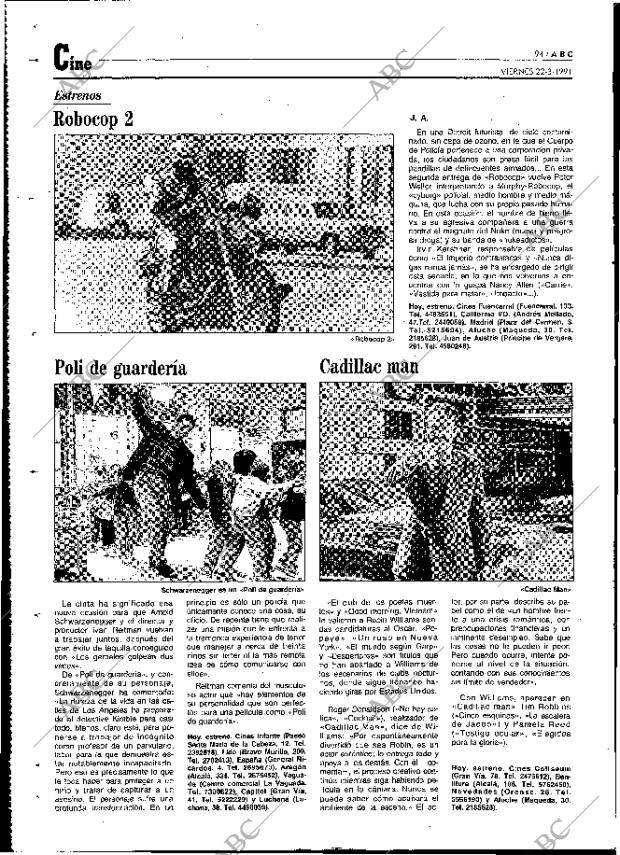 ABC MADRID 22-03-1991 página 94