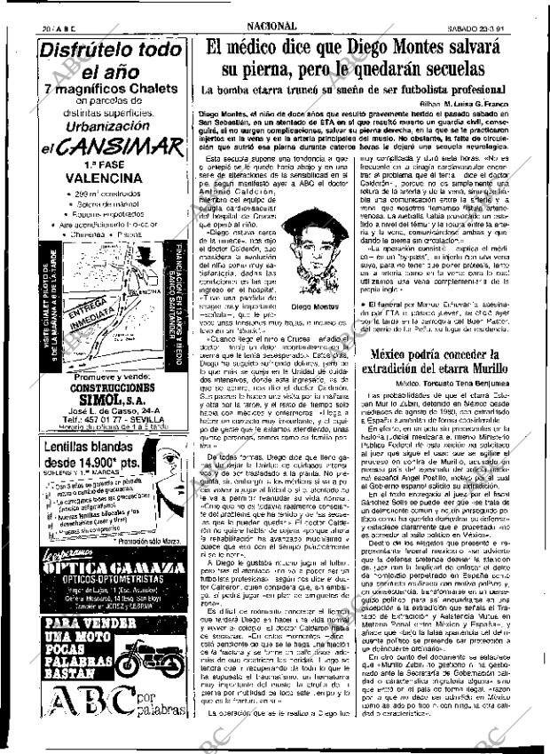 ABC SEVILLA 23-03-1991 página 20